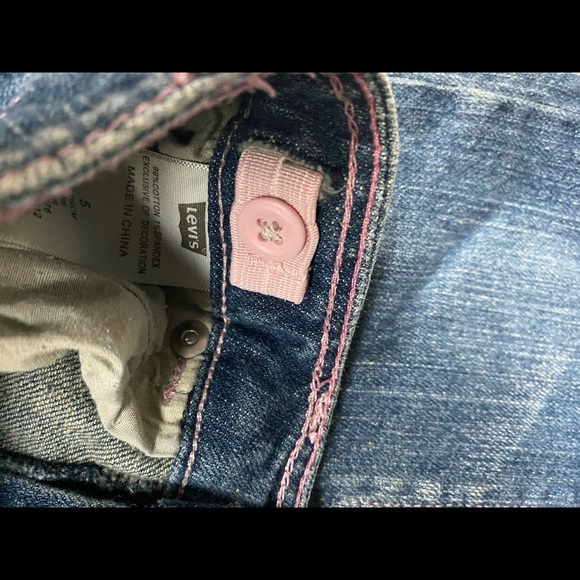 Girls Levi Bootcut Jeans - Picture 8 of 13